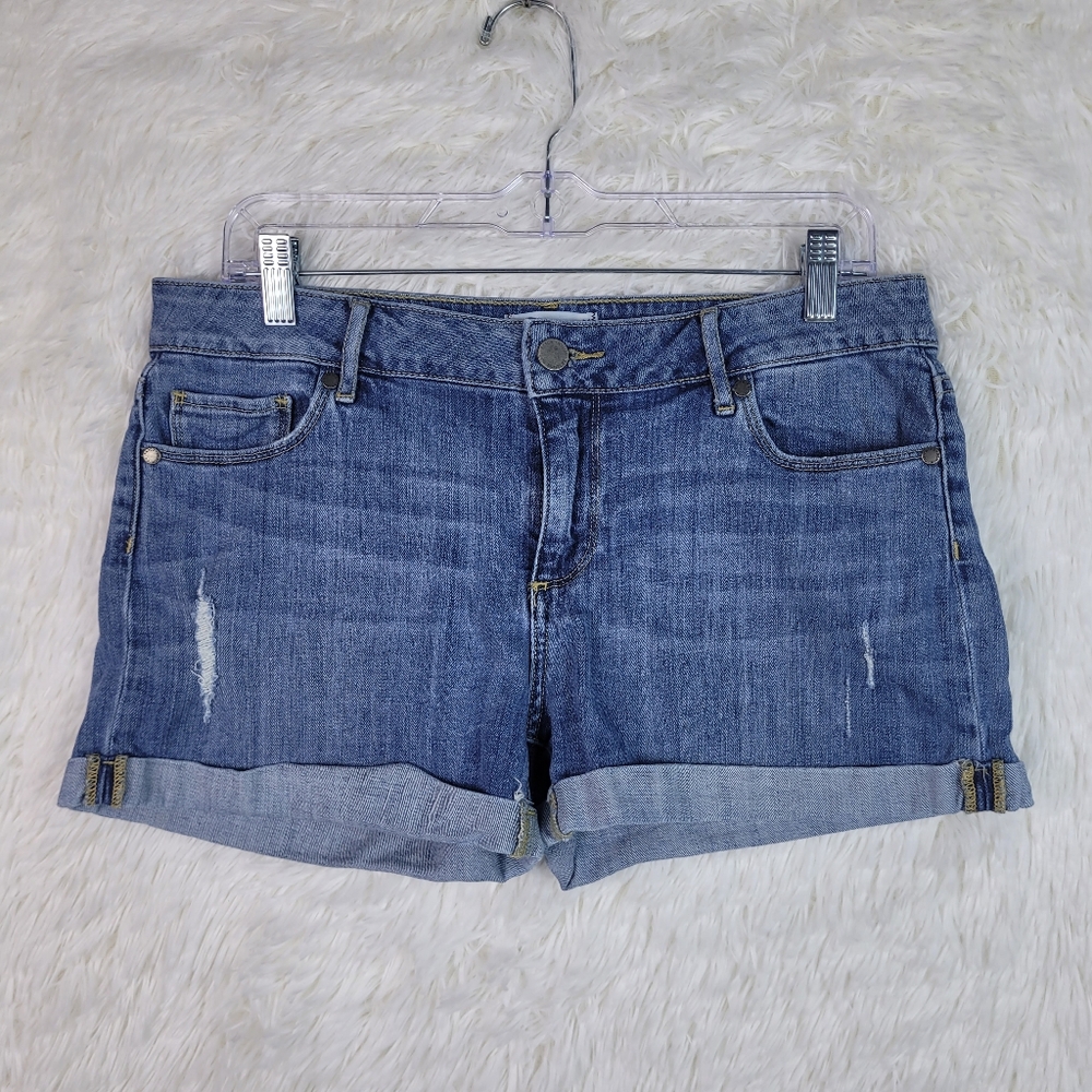 Paige Jimmy Denim Jean Short Womens Sz 27 Cuffed Stretch‎ Summer Beachy